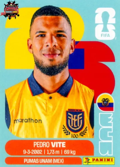ECU12 Pedro Vite Panini World Cup 2026 2026 ECU12 Pedro Vite Panini World Cup 2026 2026