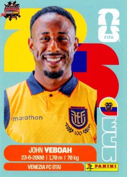 ECU14 John Veboah Panini World Cup 2026 2026 ECU14 John Veboah Panini World Cup 2026 2026
