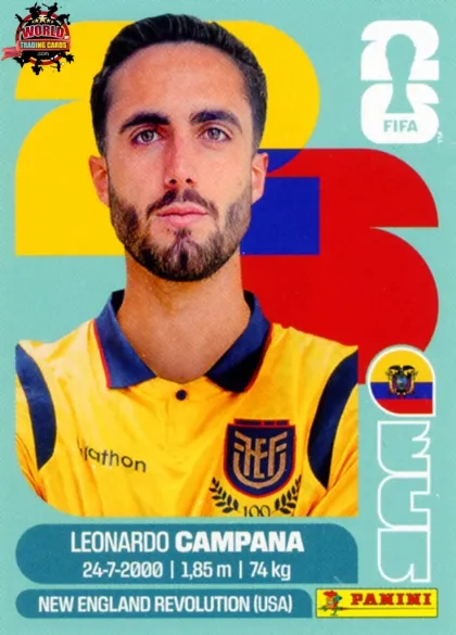 ECU15 Leonardo Campana Panini World Cup 2026 2026 ECU15 Leonardo Campana Panini World Cup 2026 2026
