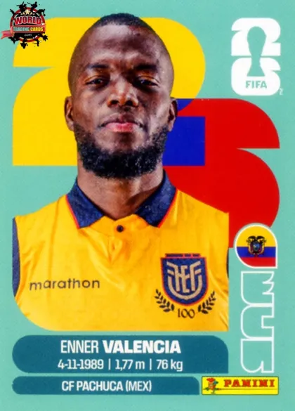 ECU20 Enner Valencia Panini World Cup 2026 2026 ECU20 Enner Valencia Panini World Cup 2026 2026
