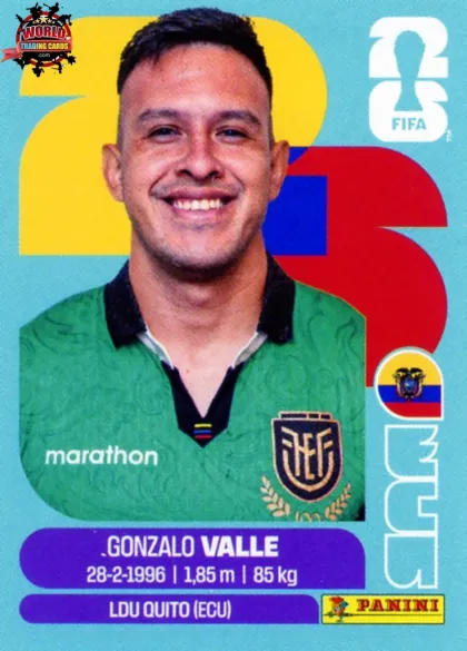 ECU3 Gonzalo Valle Panini World Cup 2026 2026 ECU3 Gonzalo Valle Panini World Cup 2026 2026