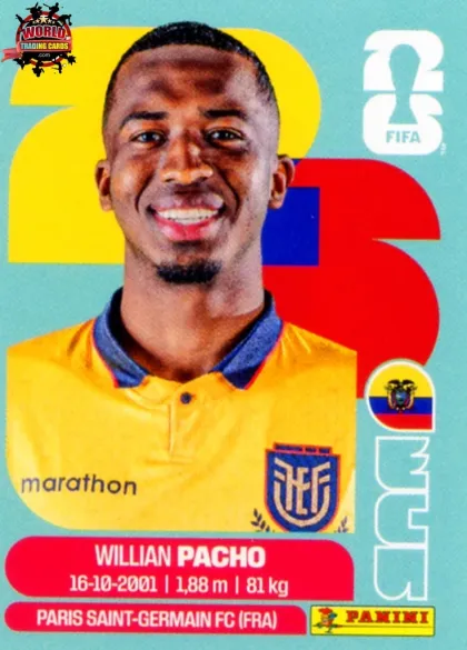ECU6 Willian Pacho Panini World Cup 2026 2026 ECU6 Willian Pacho Panini World Cup 2026 2026