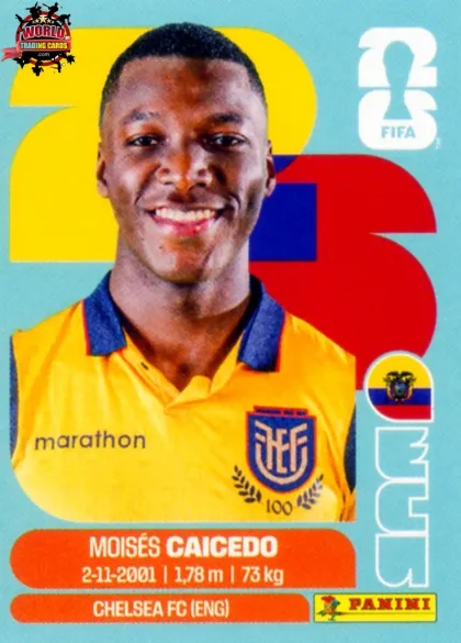 ECU9 Moises Caicedo Panini World Cup 2026 2026 ECU9 Moises Caicedo Panini World Cup 2026 2026