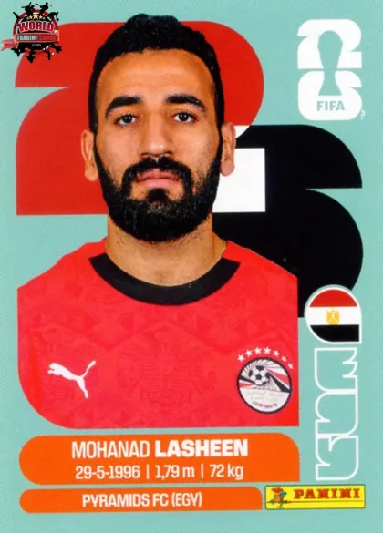 EGY14 Mohamed Lasheen Panini World Cup 2026 2026 EGY14 Mohamed Lasheen Panini World Cup 2026 2026