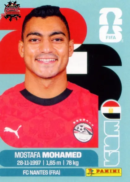 EGY18 Mostafa Mohamed Panini World Cup 2026 2026 EGY18 Mostafa Mohamed Panini World Cup 2026 2026