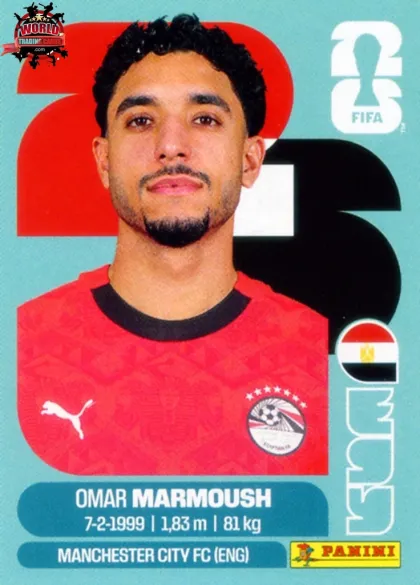 EGY20 Omar Marsmoush Panini World Cup 2026 2026 EGY20 Omar Marsmoush Panini World Cup 2026 2026