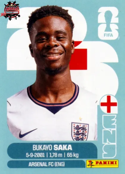 ENG17 Bukayo Saka Panini World Cup 2026 2026 ENG17 Bukayo Saka Panini World Cup 2026 2026