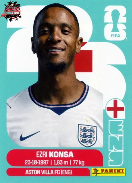 ENG5 Ezri Konsa Panini World Cup 2026 2026 ENG5 Ezri Konsa Panini World Cup 2026 2026