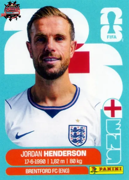 ENG9 Jordan Henderson Panini World Cup 2026 2026 ENG9 Jordan Henderson Panini World Cup 2026 2026