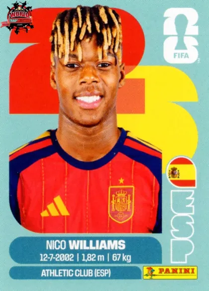 ESP17 Nico Williams Panini World Cup 2026 2026 ESP17 Nico Williams Panini World Cup 2026 2026