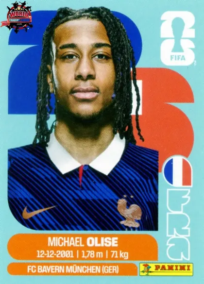 FRA14 Michael Olise Panini World Cup 2026 2026 FRA14 Michael Olise Panini World Cup 2026 2026