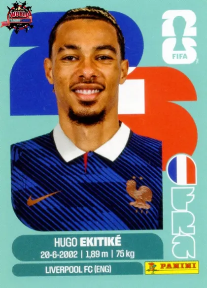 FRA19 Hugo Ekitike Panini World Cup 2026 2026 FRA19 Hugo Ekitike Panini World Cup 2026 2026