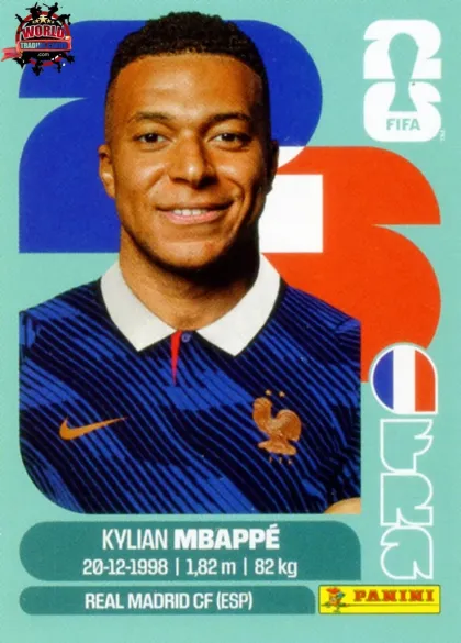 FRA20 Kylian Mbappe Panini World Cup 2026 2026 FRA20 Kylian Mbappe Panini World Cup 2026 2026