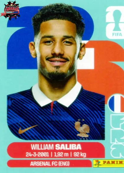 FRA4 William Saliba Panini World Cup 2026 2026 FRA4 William Saliba Panini World Cup 2026 2026
