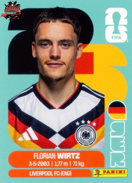 GER11 Florian Wirtz Panini World Cup 2026 2026 GER11 Florian Wirtz Panini World Cup 2026 2026