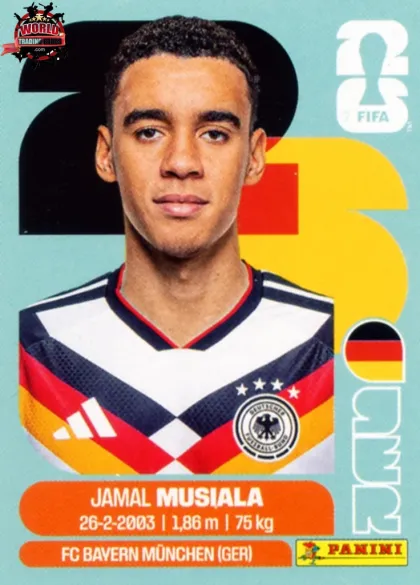 GER15 Jamal Musiala Panini World Cup 2026 2026 GER15 Jamal Musiala Panini World Cup 2026 2026