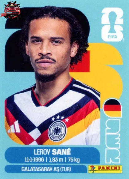 GER18 Leroy Sane Panini World Cup 2026 2026 GER18 Leroy Sane Panini World Cup 2026 2026