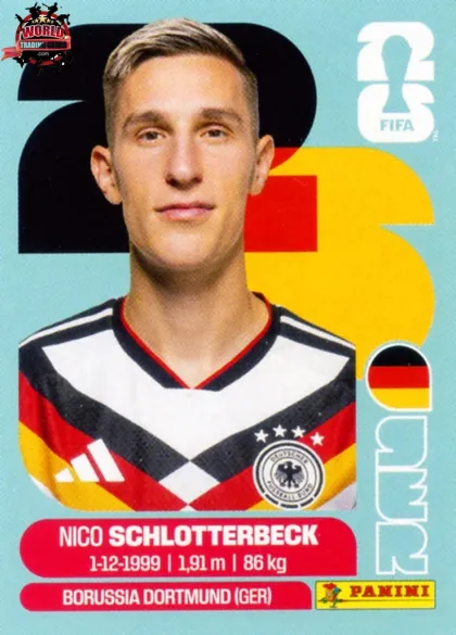 GER5 Nico Schlotterbeck Panini World Cup 2026 2026 GER5 Nico Schlotterbeck Panini World Cup 2026 2026