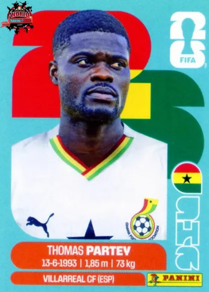 GHA10 Thomas Partey Panini World Cup 2026 2026 GHA10 Thomas Partey Panini World Cup 2026 2026