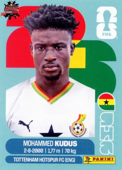 GHA14 Mohammed Kudus Panini World Cup 2026 2026 GHA14 Mohammed Kudus Panini World Cup 2026 2026