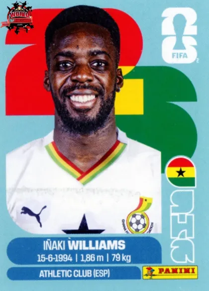 GHA15 Inaki Williams Panini World Cup 2026 2026 GHA15 Inaki Williams Panini World Cup 2026 2026