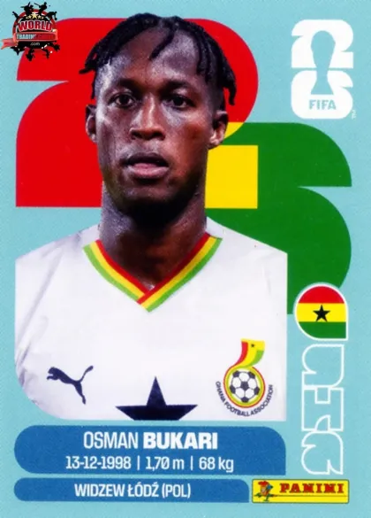 GHA19 Osman Bukari Panini World Cup 2026 2026 GHA19 Osman Bukari Panini World Cup 2026 2026