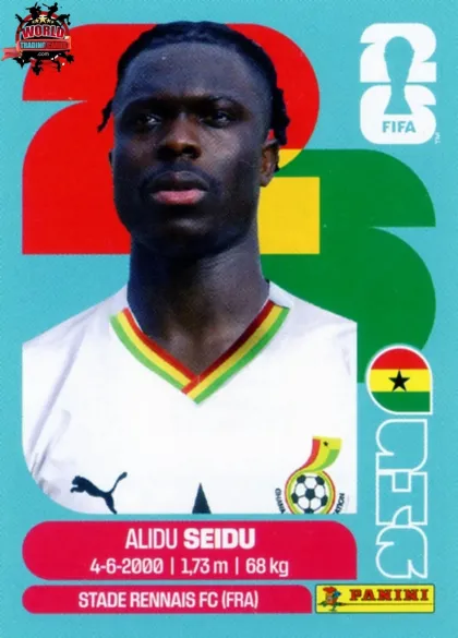 GHA5 Alidu Seidu Panini World Cup 2026 2026 GHA5 Alidu Seidu Panini World Cup 2026 2026