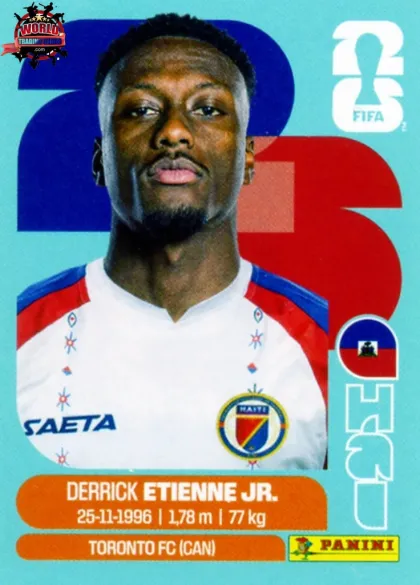HAI15 Derrick Etienne Jr Panini World Cup 2026 2026 HAI15 Derrick Etienne Jr Panini World Cup 2026 2026