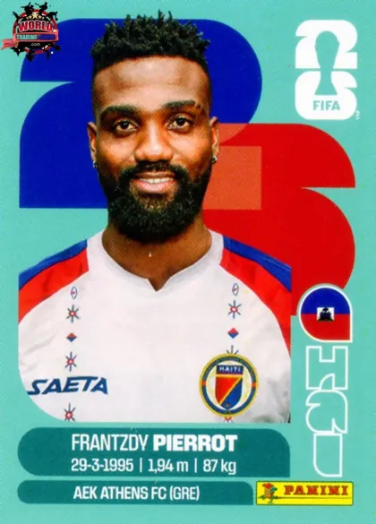 HAI20 Frantzdy Pierrot Panini World Cup 2026 2026 HAI20 Frantzdy Pierrot Panini World Cup 2026 2026