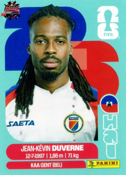HAI5 Jean-Kevin Duverne Panini World Cup 2026 2026 HAI5 Jean-Kevin Duverne Panini World Cup 2026 2026