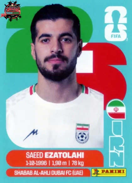 IRN11 Saeed Ezatolahi Panini World Cup 2026 2026 IRN11 Saeed Ezatolahi Panini World Cup 2026 2026