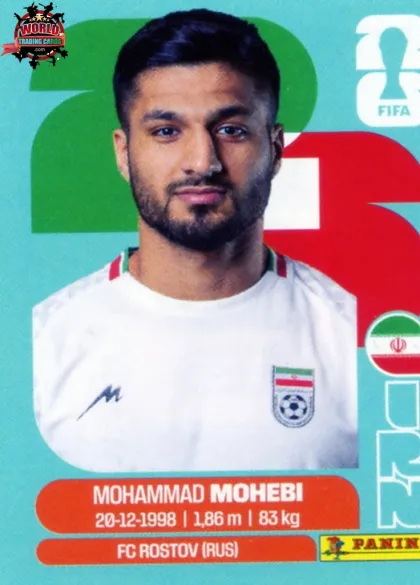 IRN16 Mohammad Mohebi Panini World Cup 2026 2026 IRN16 Mohammad Mohebi Panini World Cup 2026 2026