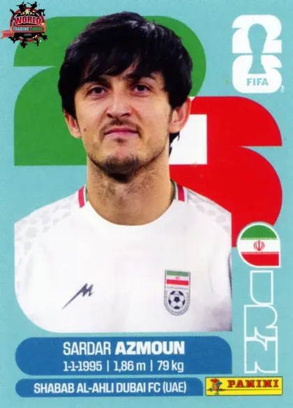 IRN17 Sardar Azmoun Panini World Cup 2026 2026 IRN17 Sardar Azmoun Panini World Cup 2026 2026