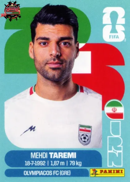IRN18 Mehdi Taremi Panini World Cup 2026 2026 IRN18 Mehdi Taremi Panini World Cup 2026 2026