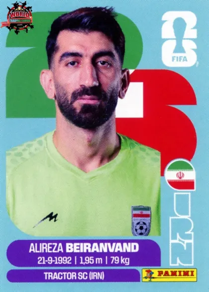 IRN2 Alirez Beiranvand Panini World Cup 2026 2026 IRN2 Alirez Beiranvand Panini World Cup 2026 2026