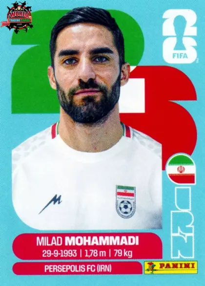 IRN5 Milad Mohammadi Panini World Cup 2026 2026 IRN5 Milad Mohammadi Panini World Cup 2026 2026