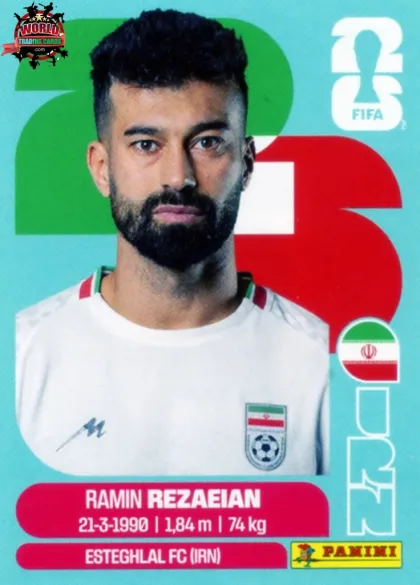 IRN7 Ramin Rezaeian Panini World Cup 2026 2026 IRN7 Ramin Rezaeian Panini World Cup 2026 2026