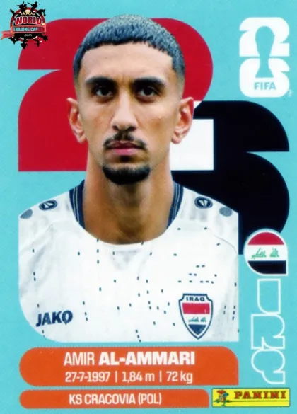 IRQ10 Amir Al-Ammari Panini World Cup 2026 2026 IRQ10 Amir Al-Ammari Panini World Cup 2026 2026