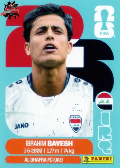 IRQ11 Ibrahim Bavesh Panini World Cup 2026 2026 IRQ11 Ibrahim Bavesh Panini World Cup 2026 2026