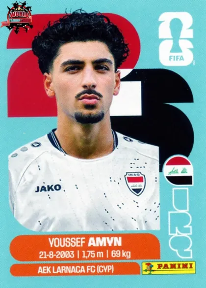 IRQ14 Youssef Amyn Panini World Cup 2026 2026 IRQ14 Youssef Amyn Panini World Cup 2026 2026
