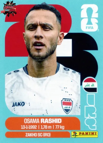 IRQ17 Osama Rashid Panini World Cup 2026 2026 IRQ17 Osama Rashid Panini World Cup 2026 2026
