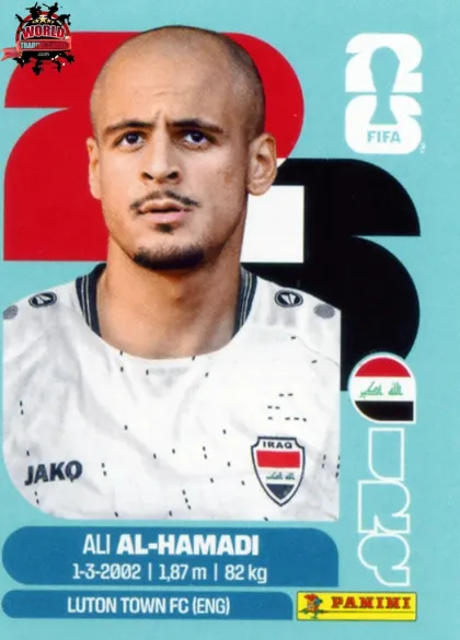 IRQ18 Ali Al-Hamadi Panini World Cup 2026 2026 IRQ18 Ali Al-Hamadi Panini World Cup 2026 2026