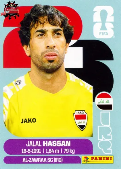 IRQ2 Jalal Hassan Panini World Cup 2026 2026 IRQ2 Jalal Hassan Panini World Cup 2026 2026
