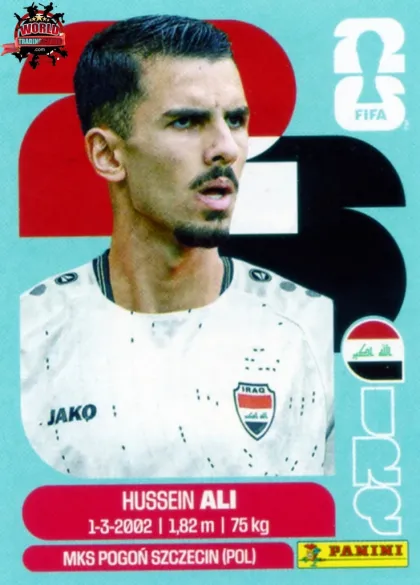 IRQ4 Hussein Ali Panini World Cup 2026 2026 IRQ4 Hussein Ali Panini World Cup 2026 2026