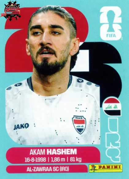 IRQ5 Akam Hashem Panini World Cup 2026 2026 IRQ5 Akam Hashem Panini World Cup 2026 2026