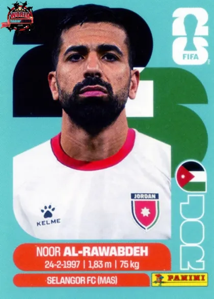 JOR11 Noor Al-Rawabdeh Panini World Cup 2026 2026 JOR11 Noor Al-Rawabdeh Panini World Cup 2026 2026