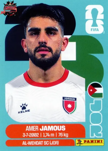JOR14 Amer Jamous Panini World Cup 2026 2026 JOR14 Amer Jamous Panini World Cup 2026 2026