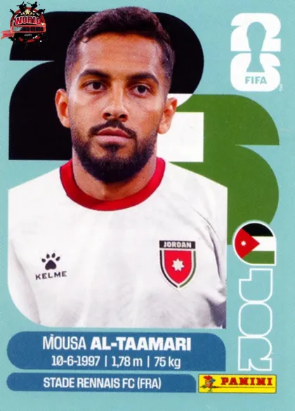JOR15 Musa Al-Taamari Panini World Cup 2026 2026 JOR15 Musa Al-Taamari Panini World Cup 2026 2026