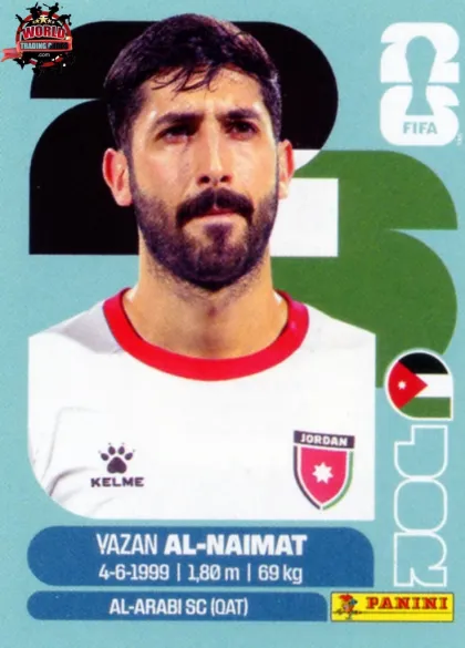 JOR16 Yazan Al-Naimat Panini World Cup 2026 2026 JOR16 Yazan Al-Naimat Panini World Cup 2026 2026