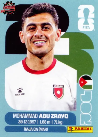 JOR19 Mohammad Abu Zrayq Panini World Cup 2026 2026 JOR19 Mohammad Abu Zrayq Panini World Cup 2026 2026